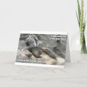 Zon Sloth för vän Kort
