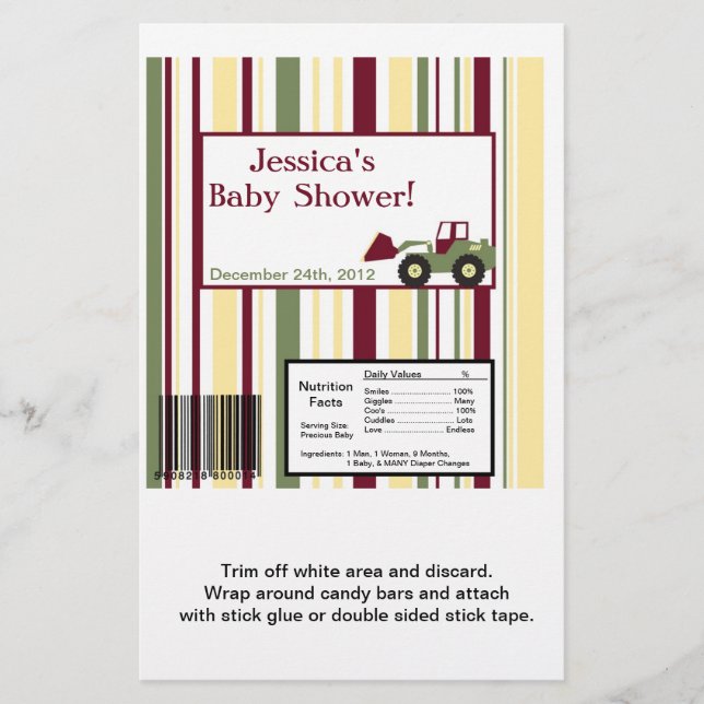 Zon Wrapper för stora kandiser Pub Flygblad (Framsidan)