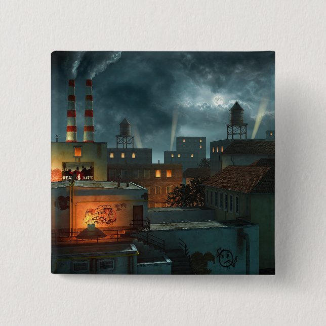 Zona Industrielle - natt Knapp (Framsida)