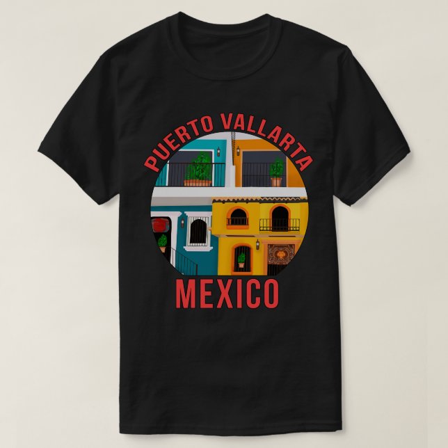 Zona Mexiko Puerto Vallarta Romantic T Shirt (Design framsida)