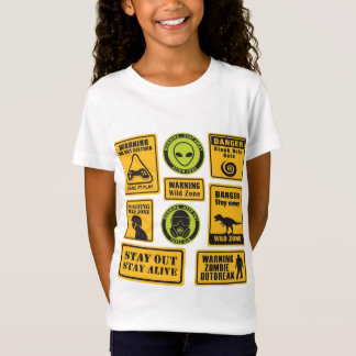 Zona skyltar i Kids Äventyr Shirt T Shirt