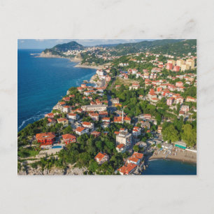 Zonguldak, Flygbild, Svarta havets kust i Turkiet Vykort