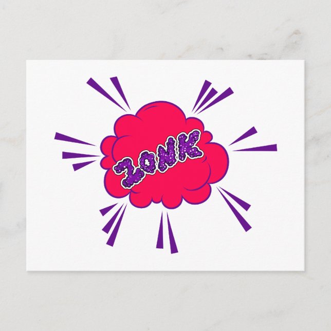 Zonk Tecknad Vykort (Framsida)