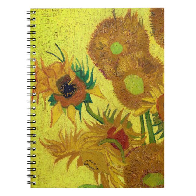 Zonnebloemen (Van Gogh) Anteckningsbok (Framsidan)