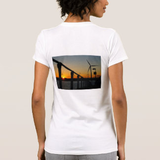 Zonsondergang met windmolen, Rustgevend relaxt. T Shirt
