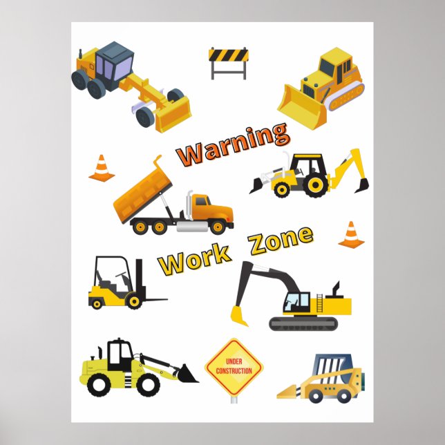 Zont byggvarningsarbete poster (Framsidan)