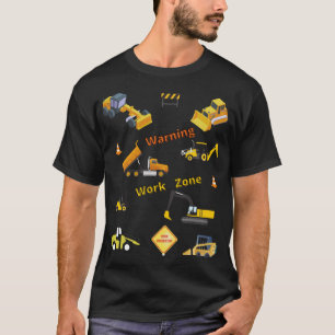 Zont byggvarningsarbete t shirt