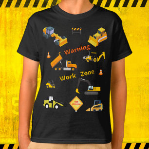 Zont byggvarningsarbete t shirt