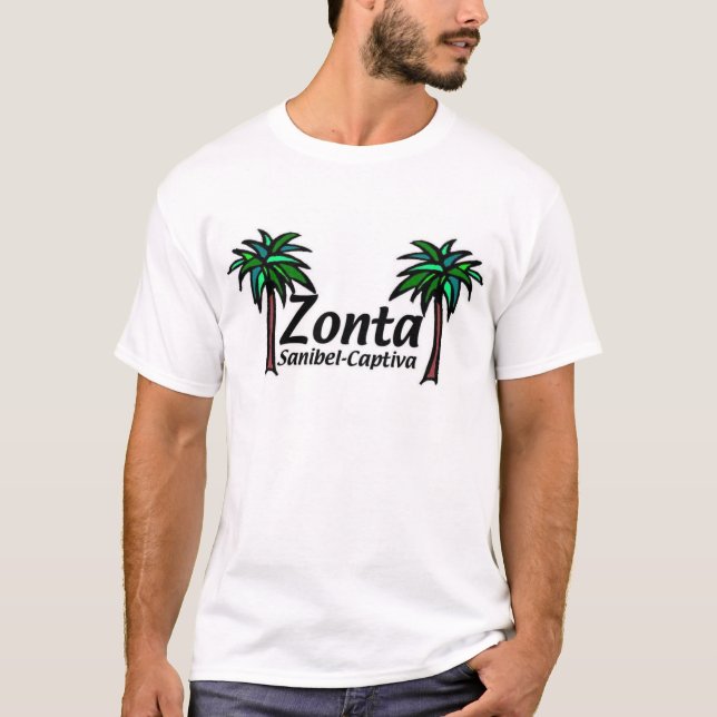 ZONTA MED HANDFLATAN T-SHIRT (Framsida)