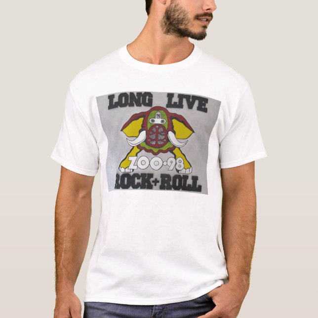 ZOO 98 bor Long sten - och - rulle T Shirt (Framsida)
