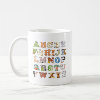 Zoo Animal Alphabet Brev ABCs Learning Kaffemugg