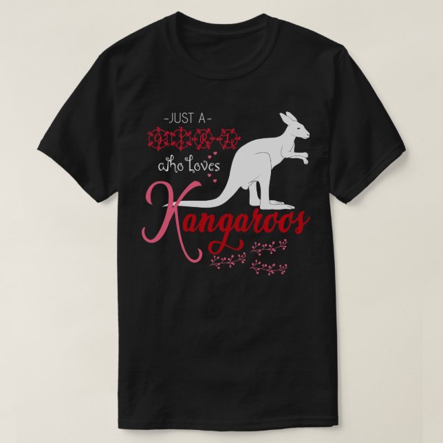 Zoo Animal Aussie Gift Kangaroo T Shirt (Design framsida)