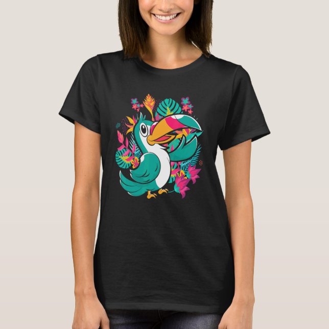 Zoo Animal Exotic Bird Tropical Löv Wildlife to T Shirt (Framsida)