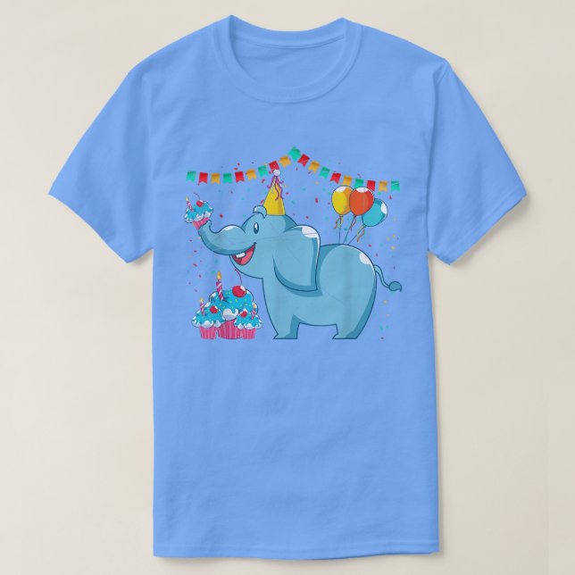 Zoo Animal Lover Barns födelsedag Party Cute Afrik T Shirt (Design framsida)