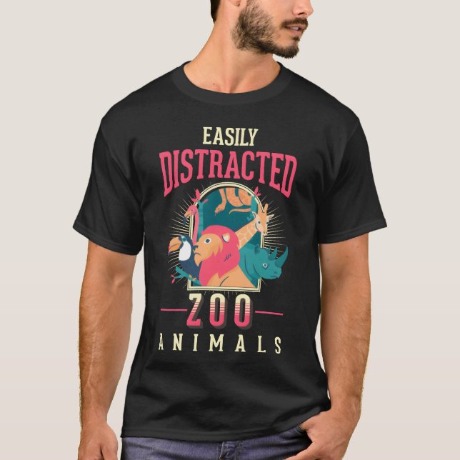 Zoo Animal Lover family T Shirt (Framsida)