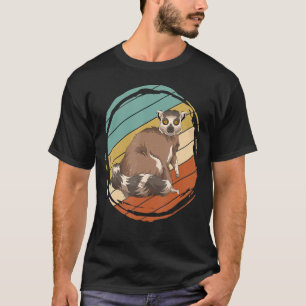 Zoo Animal Lover Monkey Madagascar Retro Lemur T Shirt