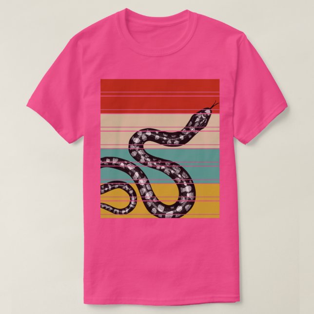 Zoo Animal Reptile Gift Retro Snake T Shirt (Design framsida)