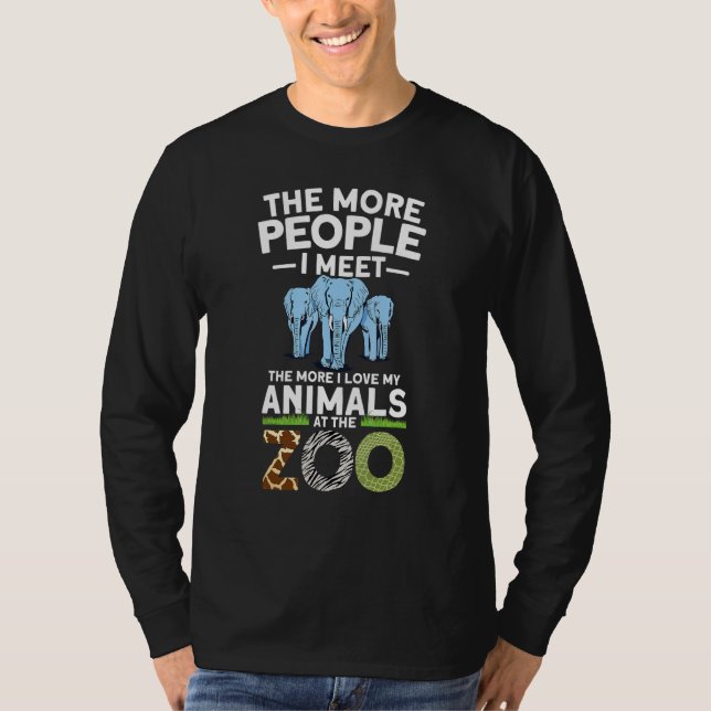 Zoo Animal   Zookeeper T Shirt (Framsida)