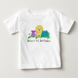 Zoo Animals Baby Artikel 1st Birthday T-shirt