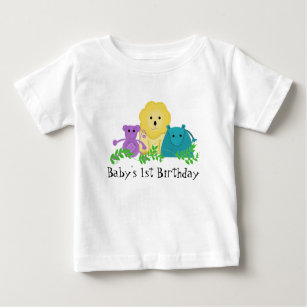 Zoo Animals Baby Artikel 1st Birthday T-shirt