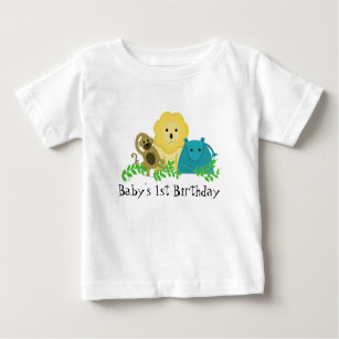 Zoo Animals Baby Artikel 1st Birthday Tee Shirt