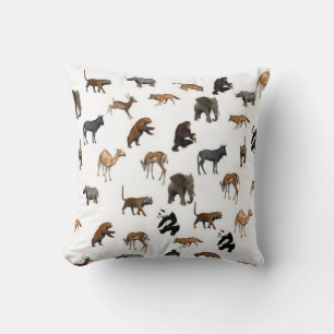 Zoo Animals Cushion Throw Kudde