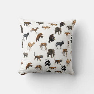Zoo Animals Cushion Throw Kudde