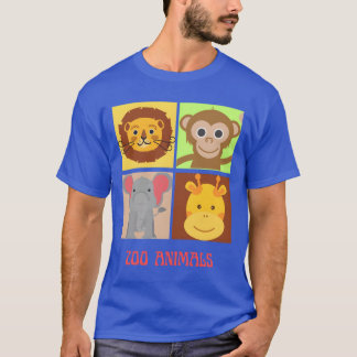 zoo animals family t shirt