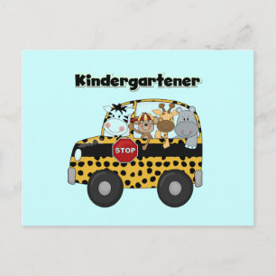 Zoo Animals Kindergartner Vykort