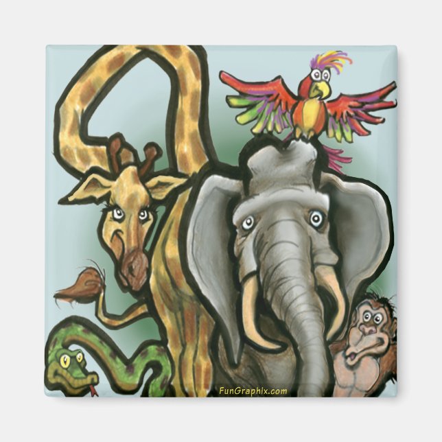 Zoo Animals Magnet (Framsidan)