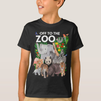 Zoo Animals Safari Party en dag i Zoo Safari Z T Shirt
