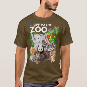 Zoo Animals Safari Party en dag i Zoo Safari Z T Shirt