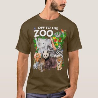 Zoo Animals Safari Party en dag i Zoo Safari Z T Shirt