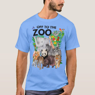 Zoo Animals Safari Party en dag i Zoo Safari Z T Shirt