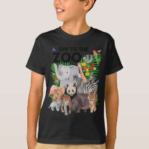 Zoo Animals Safari Party en dag i Zoo Safari Z T Shirt