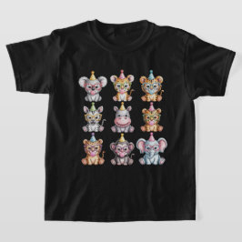 Zoo Animals Wildlife Birthday Party Zoo Day T Shirt