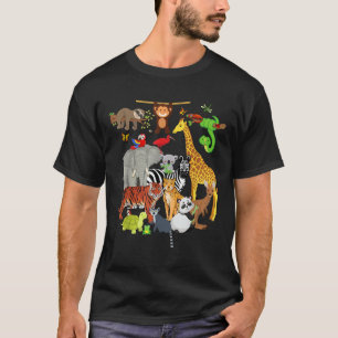 Zoo Animals Wildlife Födelsedagsfest Zoo Day 26 An T Shirt