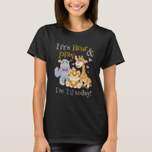 Zoo Animals Zookeeper Outfit 12:e Födelsedagsfest T Shirt