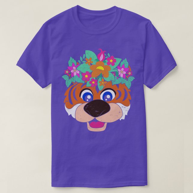 Zoo Asian Animal Botany Tiger T Shirt (Design framsida)