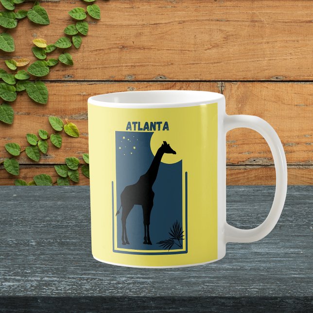 Zoo Atlanta Georgia Vintage Giraffe Kaffemugg (Atlanta Georgia Zoo Safari Animal Adventure Giraffe Mug)