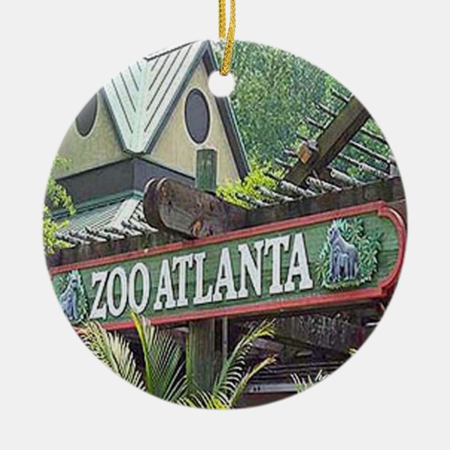 Zoo Atlanta, Zoo Atlanta Ornament, Zoo Atlanta Julgransprydnad Keramik (Framsidan)