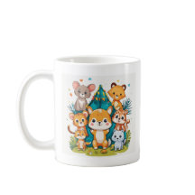 "Zoo Brew: Playful Kids Animal Mugg Set"