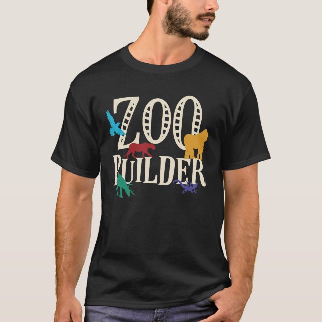 Zoo Builder Ark Board-spel T Shirt (Framsida)