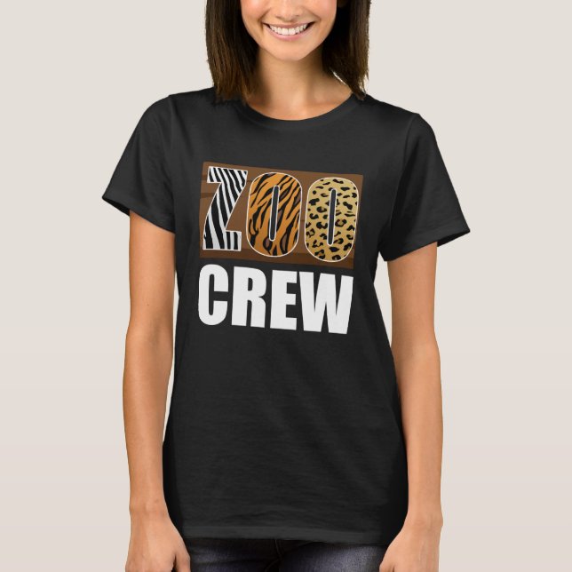 Zoo Crew Animal Zookeeper T Shirt (Framsida)