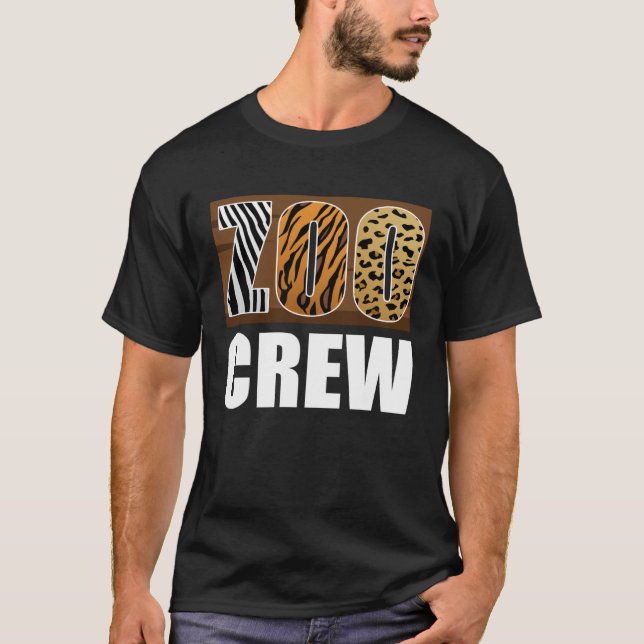 Zoo Crew Animal Zookeeper T Shirt (Framsida)