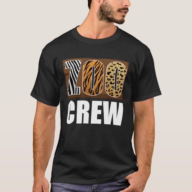 Zoo Crew Animal Zookeeper T Shirt (Framsida)
