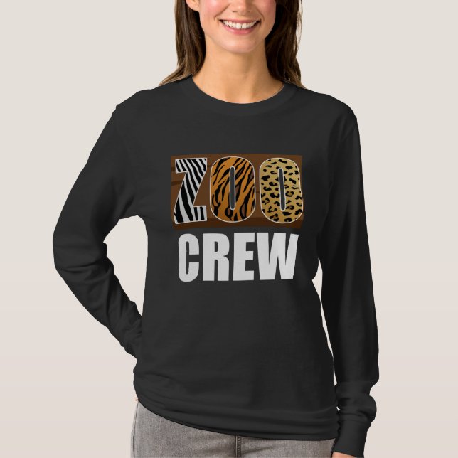 Zoo Crew Animal Zookeeper T Shirt (Framsida)