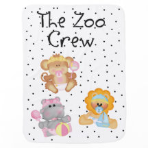 Zoo Crew Baby Blanket