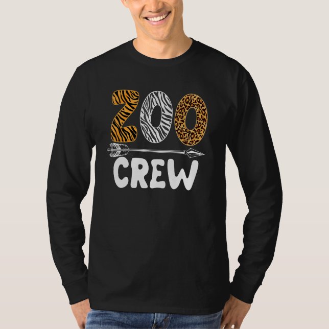 Zoo Crew Safari Squad Zookeeper Animal Zoogoer 1 T Shirt (Framsida)