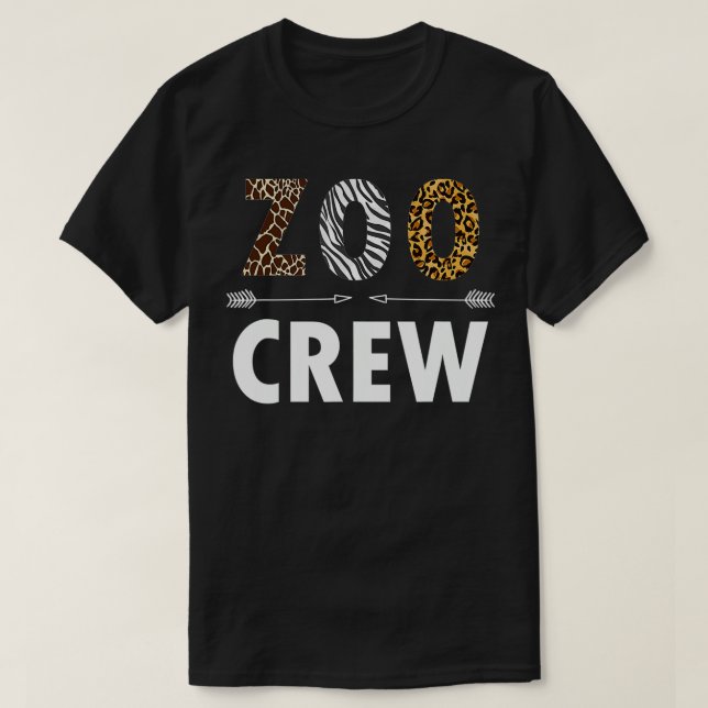 Zoo Crew Safari Zoolog Animals T Shirt (Design framsida)